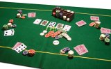 Pokerbordsduk f�r fyrkantigt bord